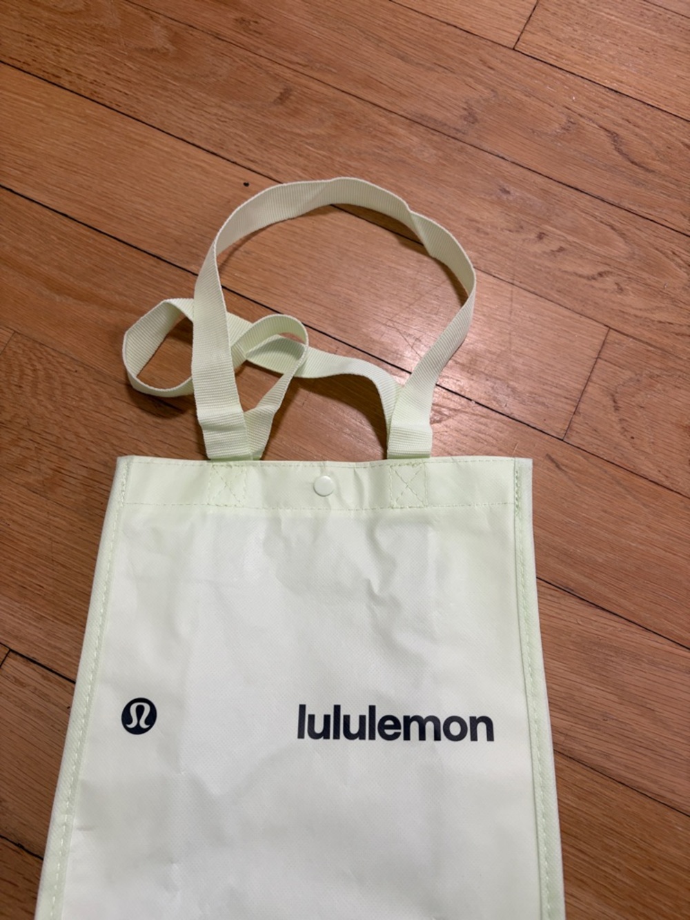 Lululemon Light Yellow Canvas Tote - Picture 2 of 2